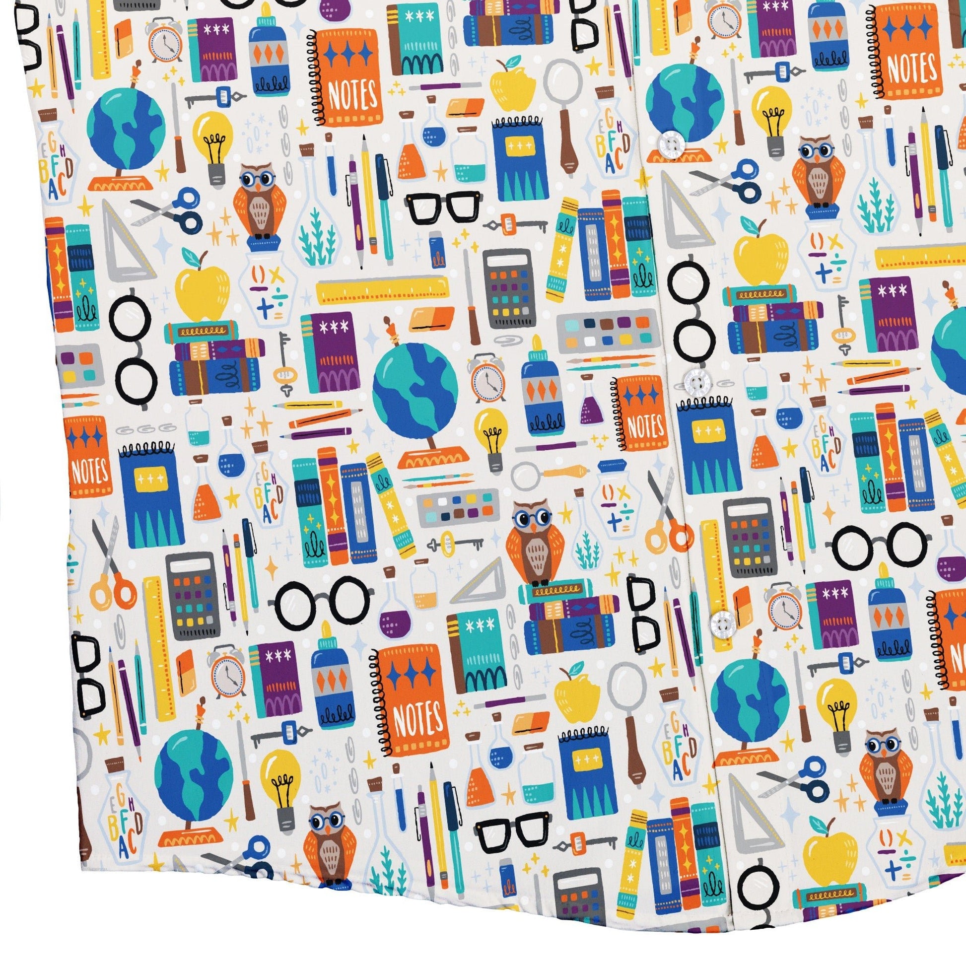 Magic Academics Button Up Shirt Geek Nerd adult sizing Design by Zirkus Design q225