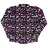 Magical Books Purple Long Sleeve Button Up Shirt Geek Nerd adult sizing Book Prints Designs by Nathan