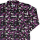 Magical Books Purple Long Sleeve Button Up Shirt Geek Nerd adult sizing Book Prints Designs by Nathan