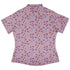 Magical Bunny Evolution Pink Curvy Button Up Shirt Geek Nerd animal patterns anime Design by Ardi Tong