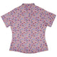 Magical Bunny Evolution Pink Curvy Button Up Shirt Geek Nerd animal patterns anime Design by Ardi Tong