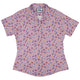 Magical Bunny Evolution Pink Curvy Button Up Shirt Geek Nerd animal patterns anime Design by Ardi Tong