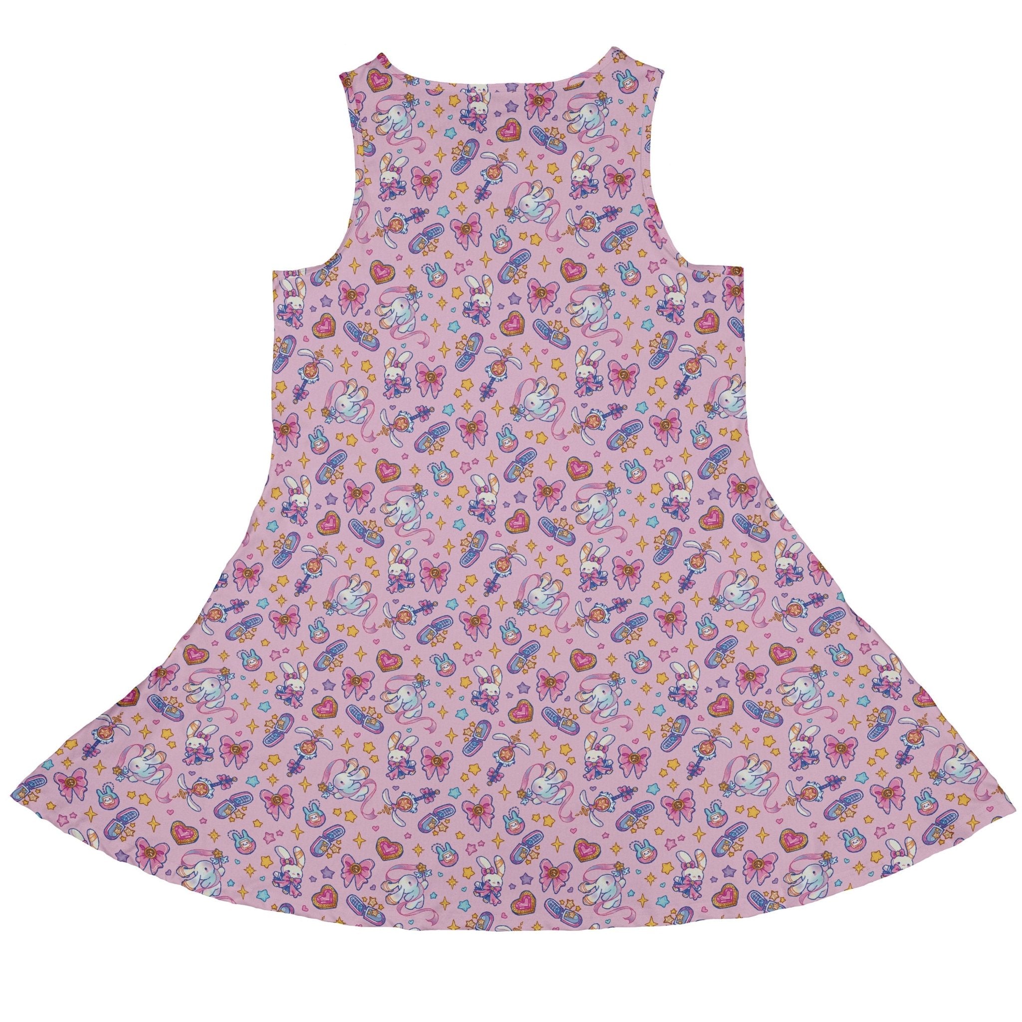 Magical Bunny Evolution Pink Dress Geek Nerd animal patterns anime Design by Ardi Tong