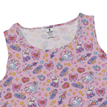 Magical Bunny Evolution Pink Dress Geek Nerd animal patterns anime Design by Ardi Tong