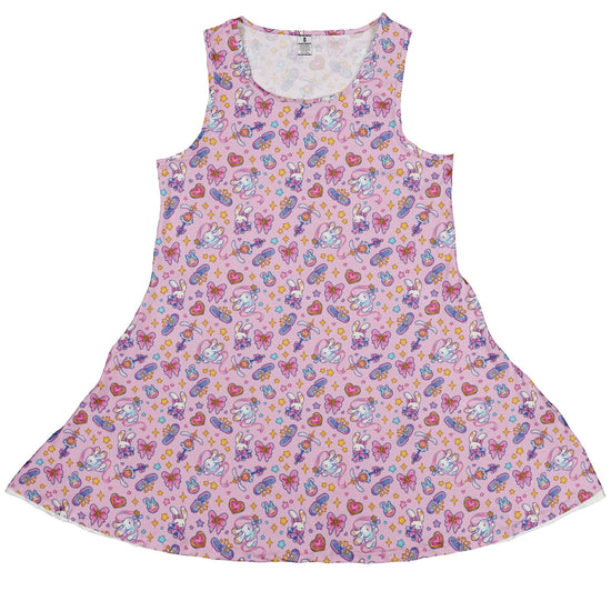 Magical Bunny Evolution Pink Dress Geek Nerd animal patterns anime Design by Ardi Tong