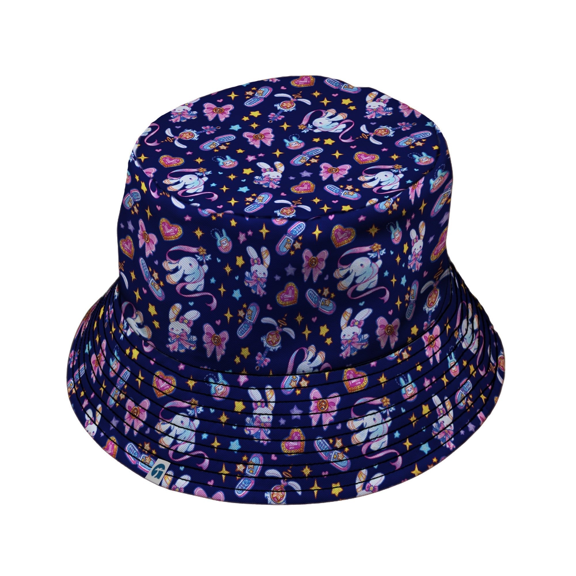 Magical Bunny Evolution Night Bucket Hat Geek Nerd animal patterns anime Design by Ardi Tong