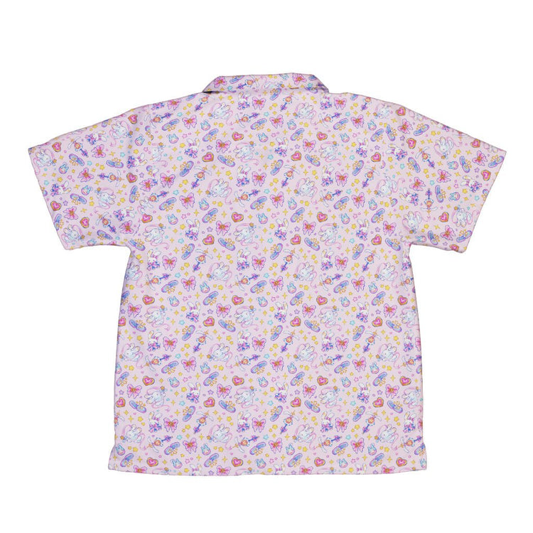 Magical Bunny Evolution Pink Youth Hawaiian Shirt Geek Nerd animal patterns anime Design by Ardi Tong