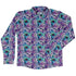 Magical Skulls Long Sleeve Button Up Shirt Geek Nerd adult sizing Designed by Rose Khan Fantasy Prints