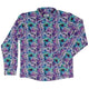 Magical Skulls Long Sleeve Button Up Shirt Geek Nerd adult sizing Designed by Rose Khan Fantasy Prints