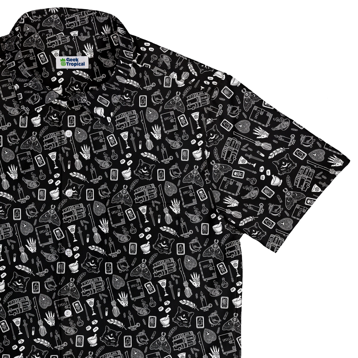 Magick Stuff Button Up Shirt Top Corner