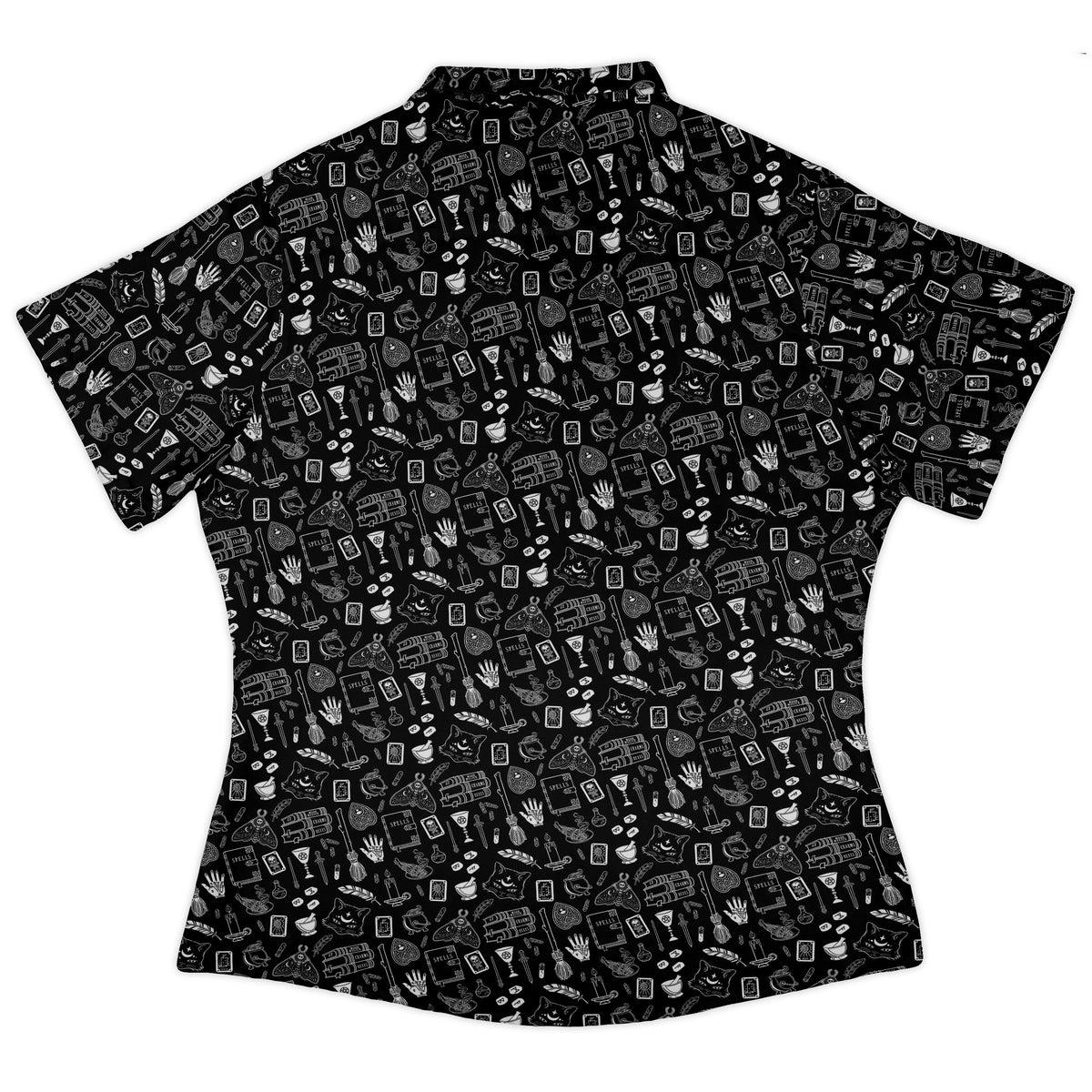 Magick Stuff Curvy Button Up Shirt womens back