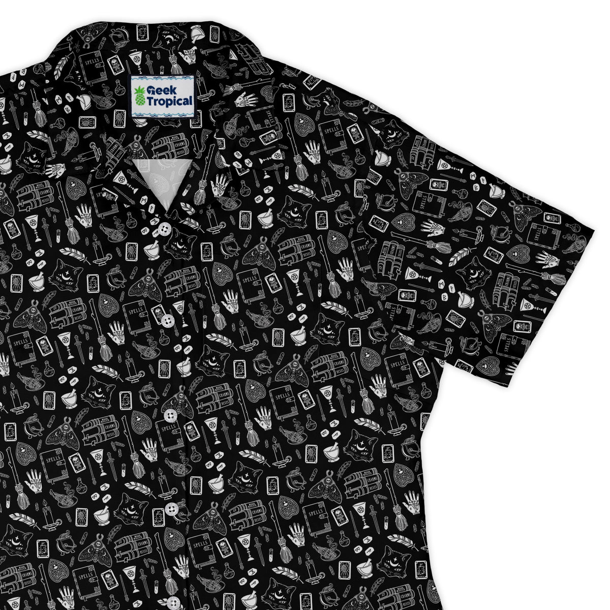 Magick Stuff Curvy Button Up Shirt womens top right
