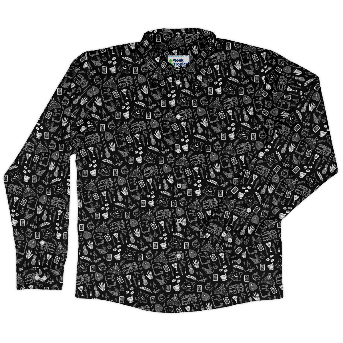 Magick Stuff Long Sleeve Button Up Shirt Old Long Sleeve Button Up Shirt front