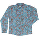 Mahjong Tiles Sunrise Anime Long Sleeve Button Up Shirt Geek Nerd adult sizing Anime board game print
