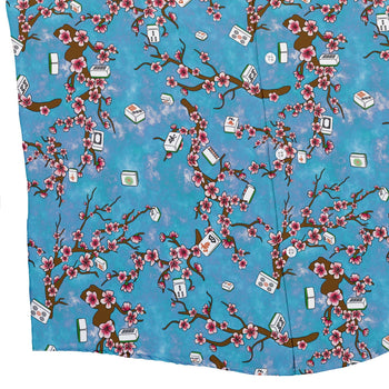 Mahjong Tiles Sunrise Anime Button Up Shirt - adult sizing - Anime - board game print