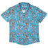 Mahjong Tiles Sunrise Anime Button Up Shirt - adult sizing - Anime - board game print