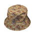 Maneki Cat Gold Bucket Hat Geek Nerd animal patterns anime Design by Ardi Tong