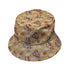 Maneki Cat Gold Bucket Hat Geek Nerd animal patterns anime Design by Ardi Tong