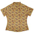 Maneki Cat Gold Curvy Button Up Shirt Geek Nerd animal patterns anime Design by Ardi Tong