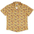 Maneki Cat Gold Button Up Shirt Geek Nerd adult sizing animal patterns anime