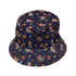 Maneki Cat Navy Bucket Hat Geek Nerd animal patterns anime Design by Ardi Tong