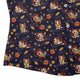 Maneki Cat Navy Curvy Button Up Shirt Geek Nerd animal patterns anime Design by Ardi Tong