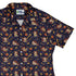 Maneki Cat Navy Curvy Button Up Shirt Geek Nerd animal patterns anime Design by Ardi Tong