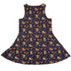 Maneki Cat Navy Dress Geek Nerd animal patterns anime Design by Ardi Tong