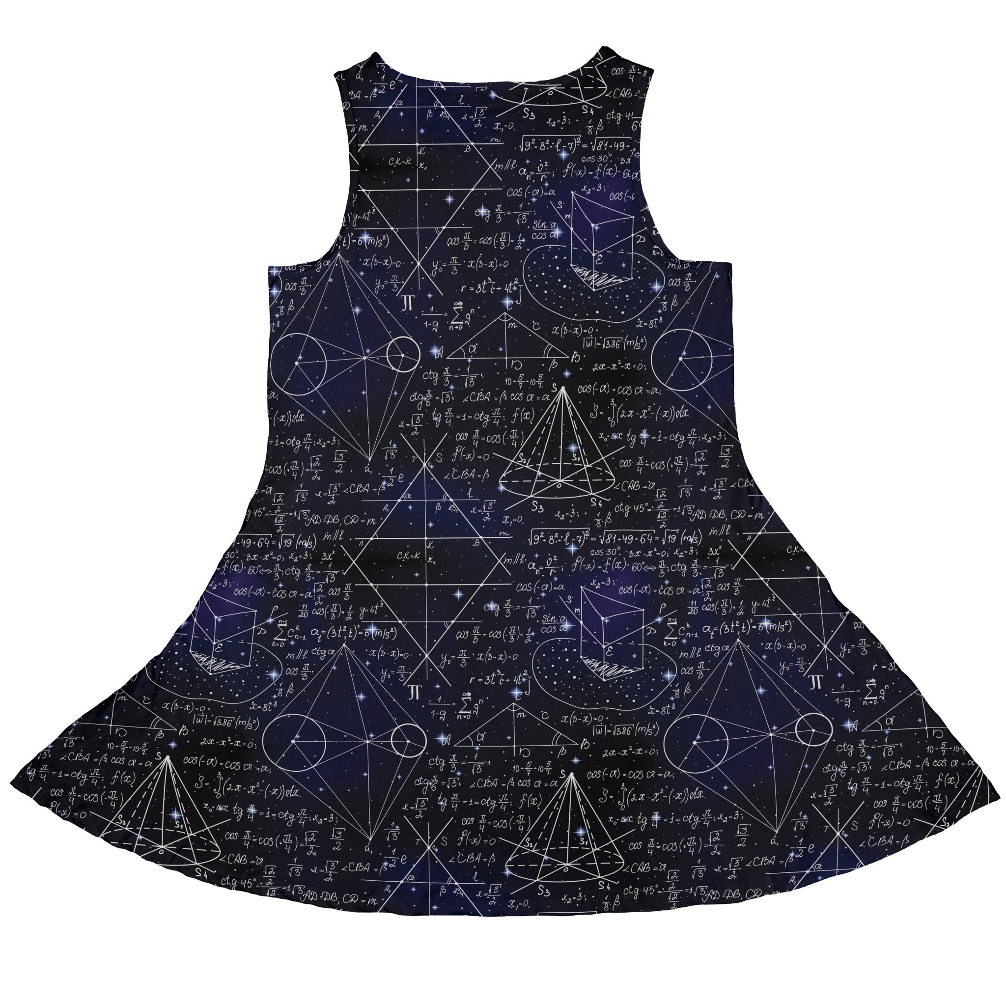 Math And Physics Space Dress Geek Nerd lx - C mathematics print Maximalist Patterns