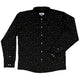 Math Symbols Black Long Sleeve Button Up Shirt Geek Nerd adult sizing FLOW DESC WRITING mathematics print