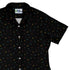 Math Symbols Black Curvy Button Up Shirt Geek Nerd mathematics print Simple Patterns women