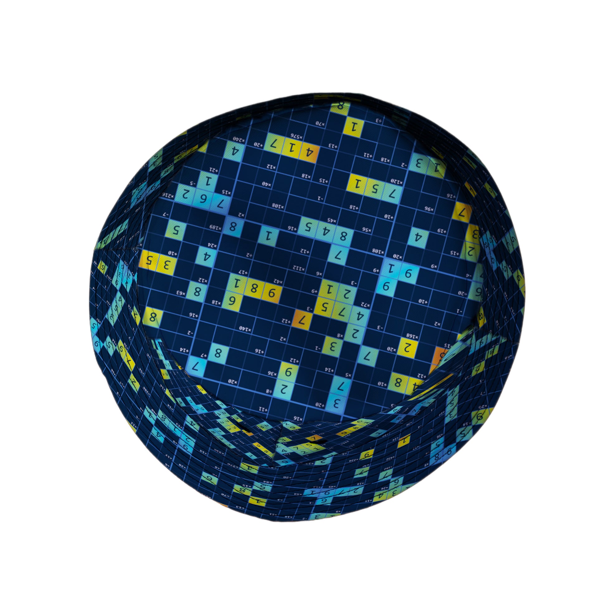 Mathdoku Puzzle Bucket Hat Top View