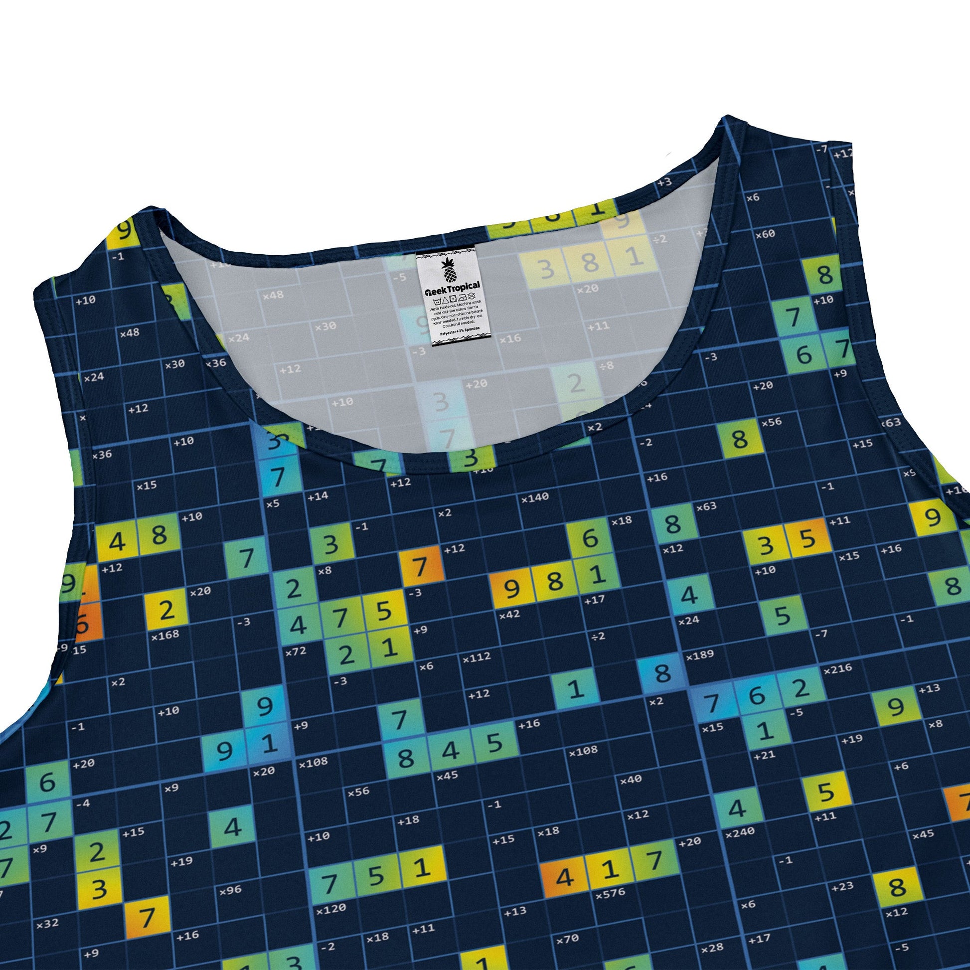 Mathdoku Puzzle Sleeveless Dress close front