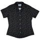 Maze Muncher Arcade Game Curvy Button Up Shirt Geek Nerd Designs by Nathan Q3 video game arcade print