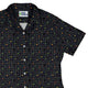 Maze Muncher Arcade Game Curvy Button Up Shirt Geek Nerd Designs by Nathan Q3 video game arcade print
