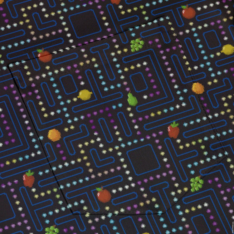 Maze Muncher Arcade Game Button Up Shirt - adult sizing - Designs by Nathan - Q3