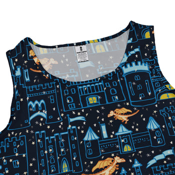 Medieval City Dragon Dress Geek Nerd Design by Zirkus Design fantasy prints lx - C