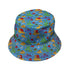 Melty Animal Parade Bucket Hat Gray Stitching