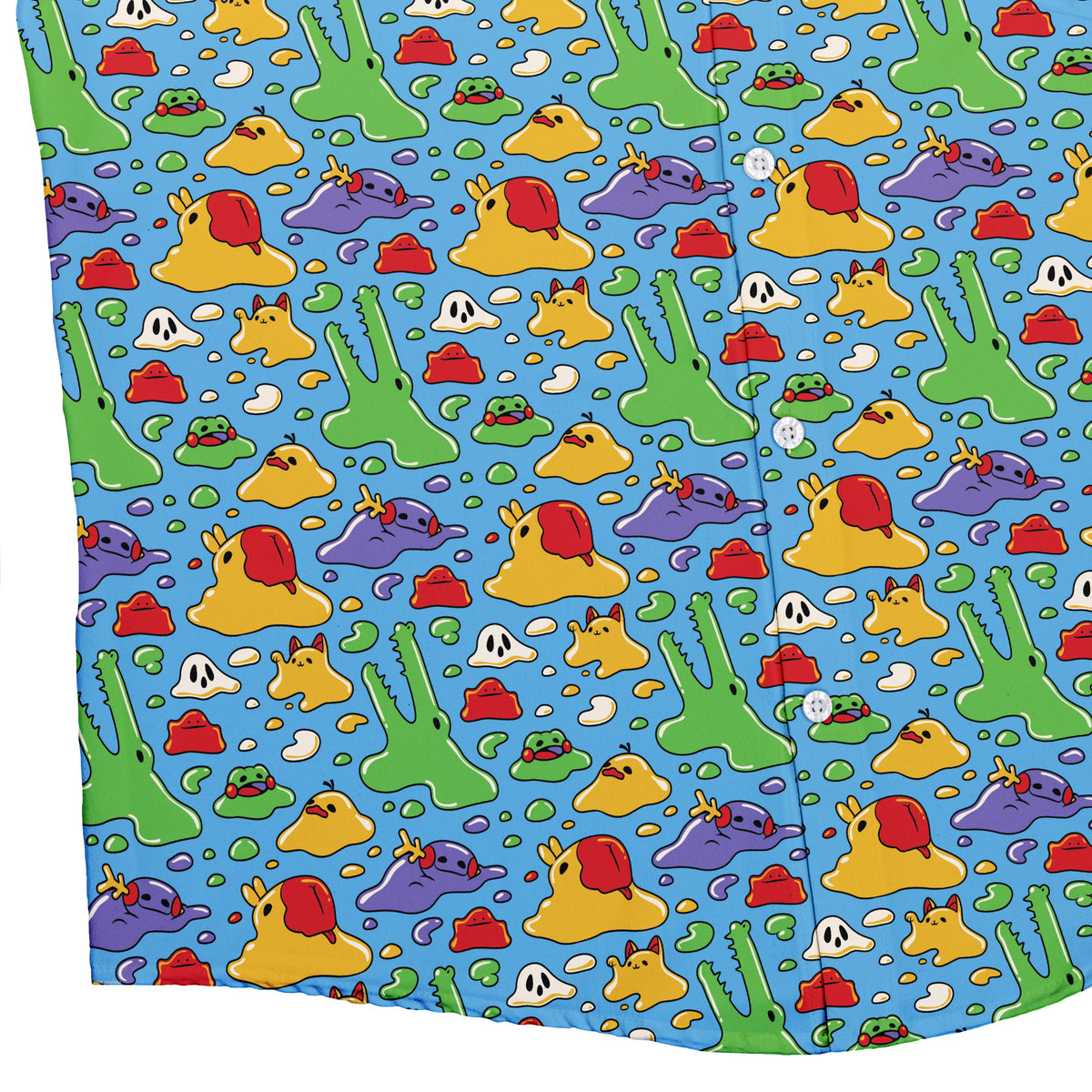 Melty Animal Parade Button Up Shirt Bottom Corner