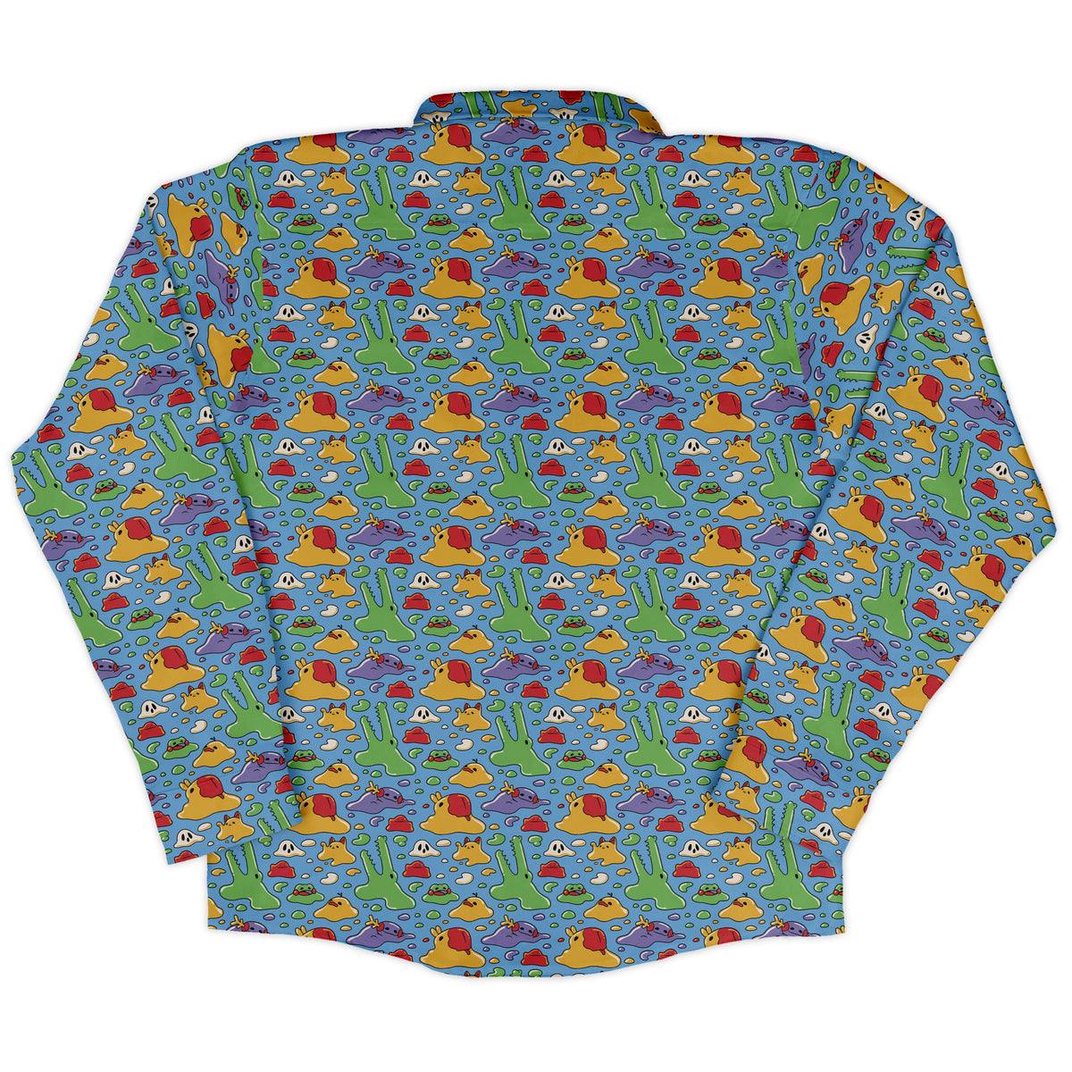 Melty Animal Parade Long Sleeve Button Up Shirt back