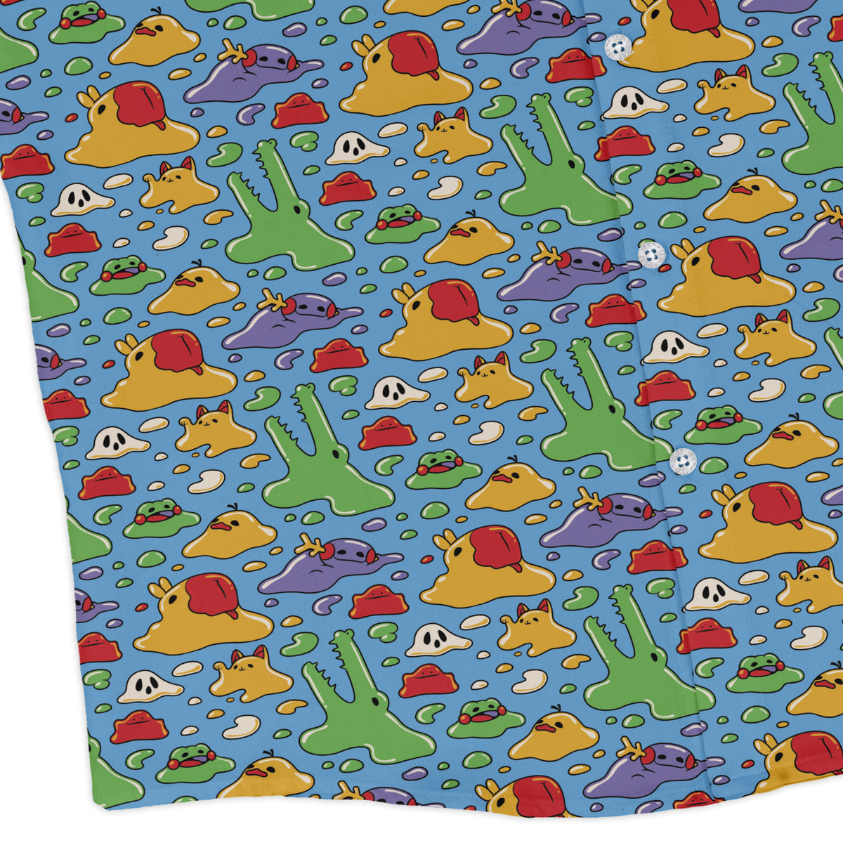 Melty Animal Parade Long Sleeve Button Up Shirt corner