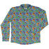 Melty Animal Parade Long Sleeve Button Up Shirt front