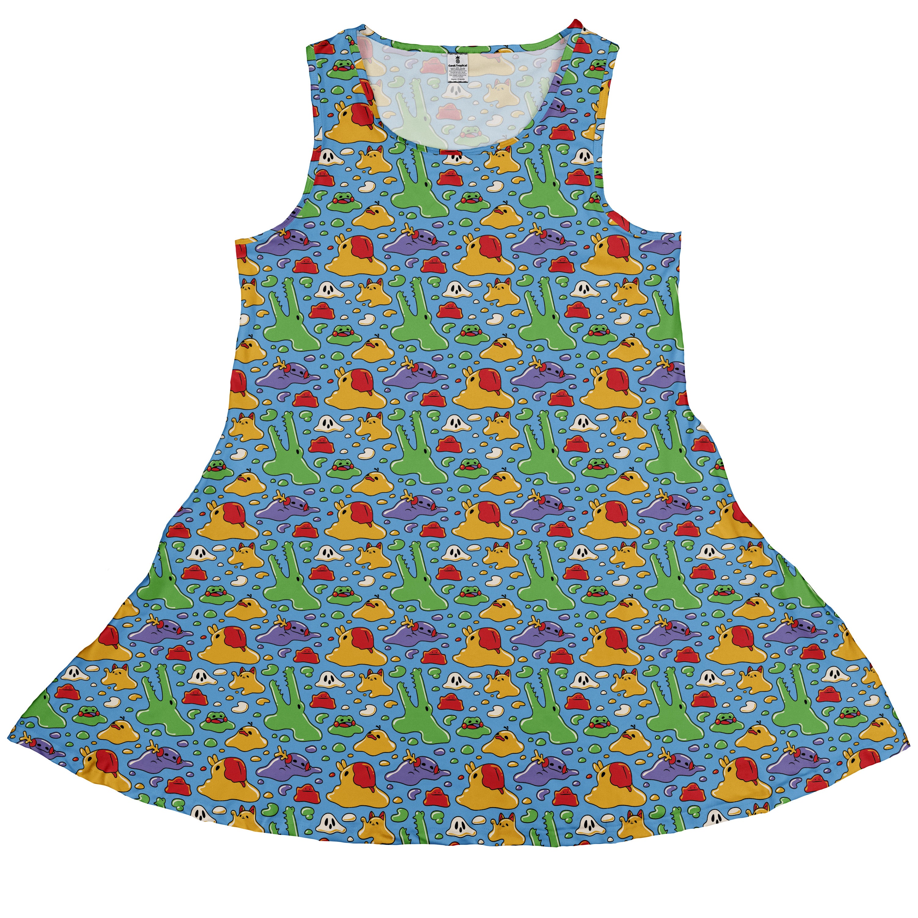 Melty Animal Parade Sleeveless Dress front
