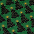 Meowy Christmas Tree Green Button Up Shirt Pocket