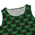 Meowy Christmas Tree Green Sleeveless Dress close front