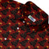 Meowy Christmas Tree Red Button Up Shirt Neck