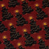 Meowy Christmas Tree Red Button Up Shirt Pocket