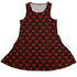 Meowy Christmas Tree Red Sleeveless Dress front