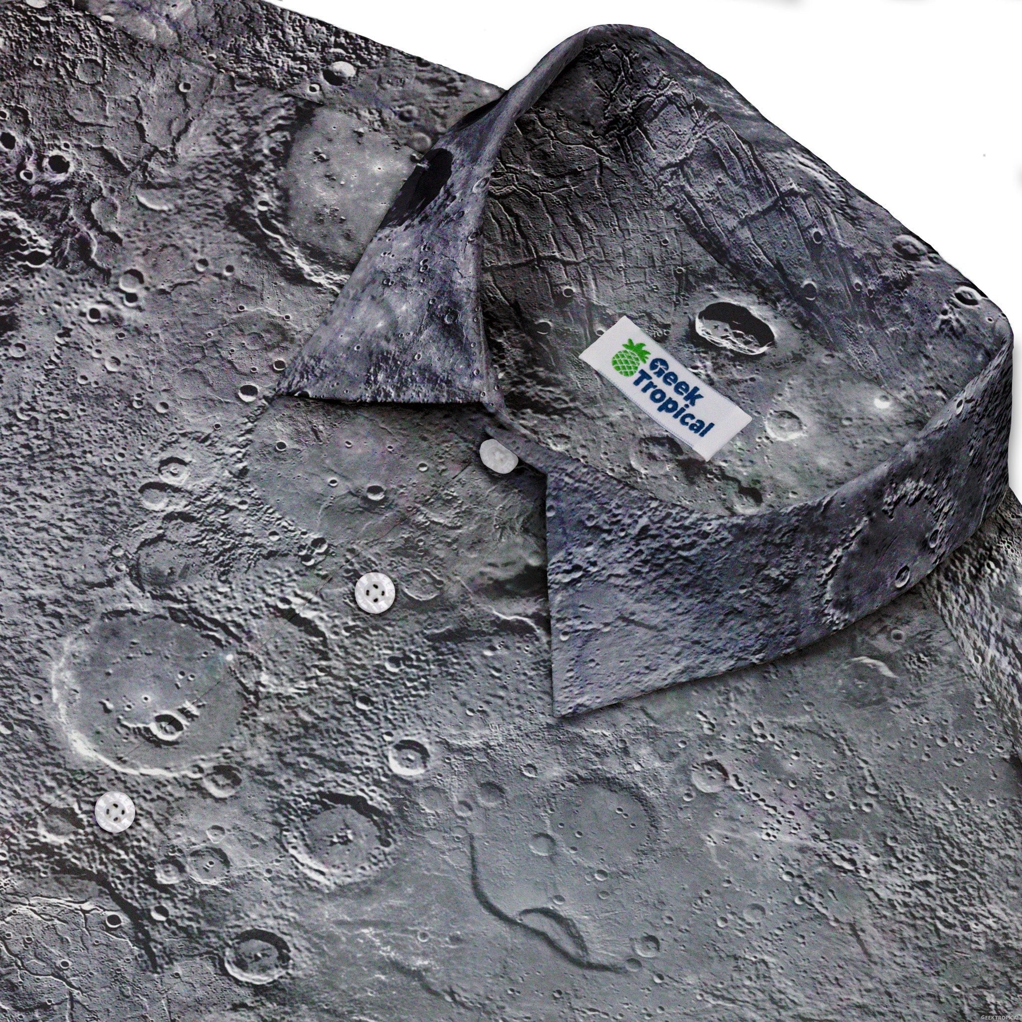 Surface of Mercury Button Up Shirt - adult sizing - Designs by Nathan - science print