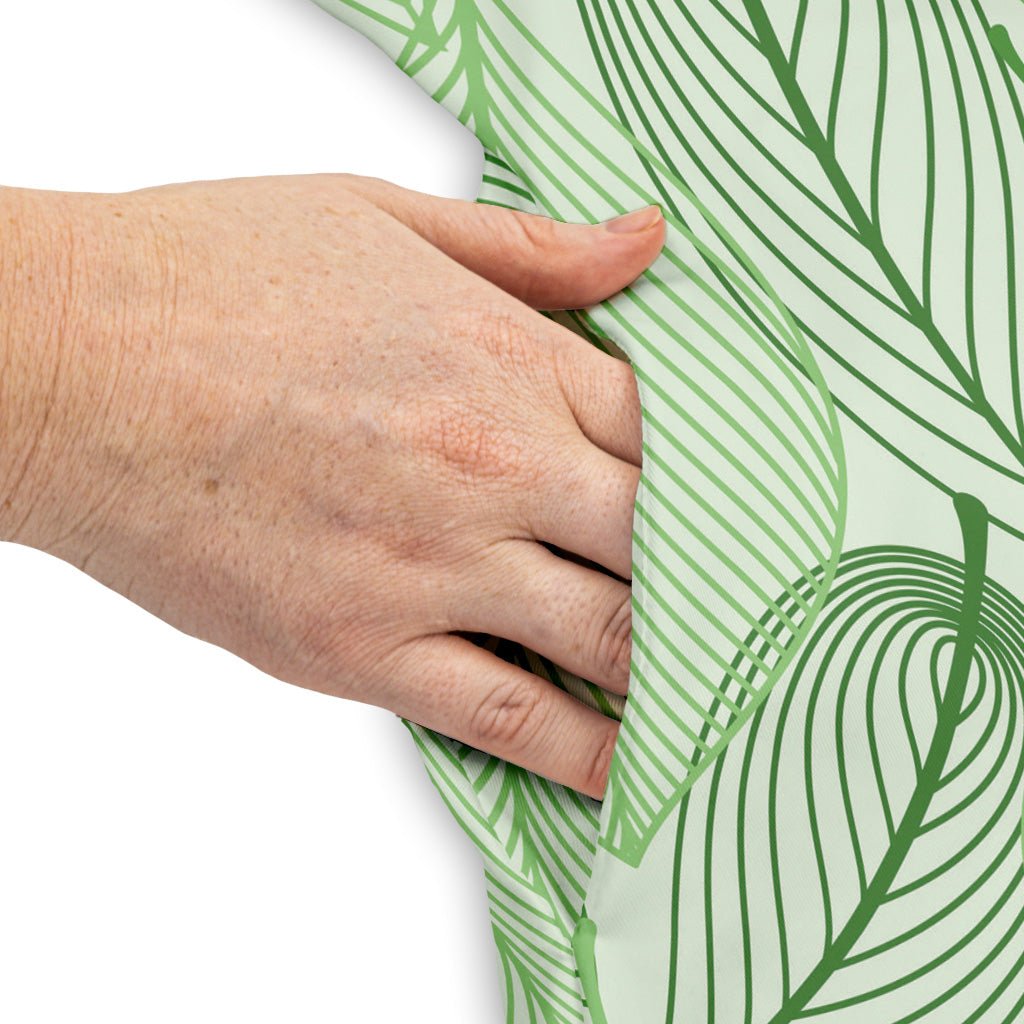 Micro Minimalist Leaves Dress Geek Nerd Botany Print lx - C Simple Patterns
